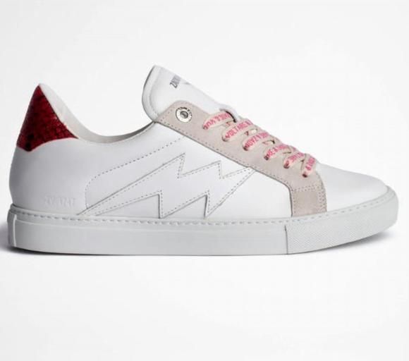 NEW ZADIG & VOLTAIRE kiss sneaker in white - Picture 1 of 2